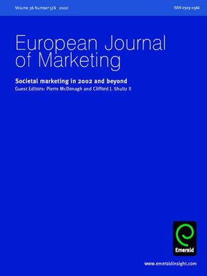 cover image of European Journal of Marketing, Volume 36, Issue 5 & 6